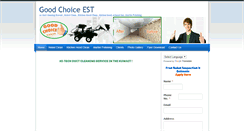 Desktop Screenshot of goodchoiceest.com