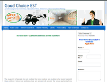 Tablet Screenshot of goodchoiceest.com